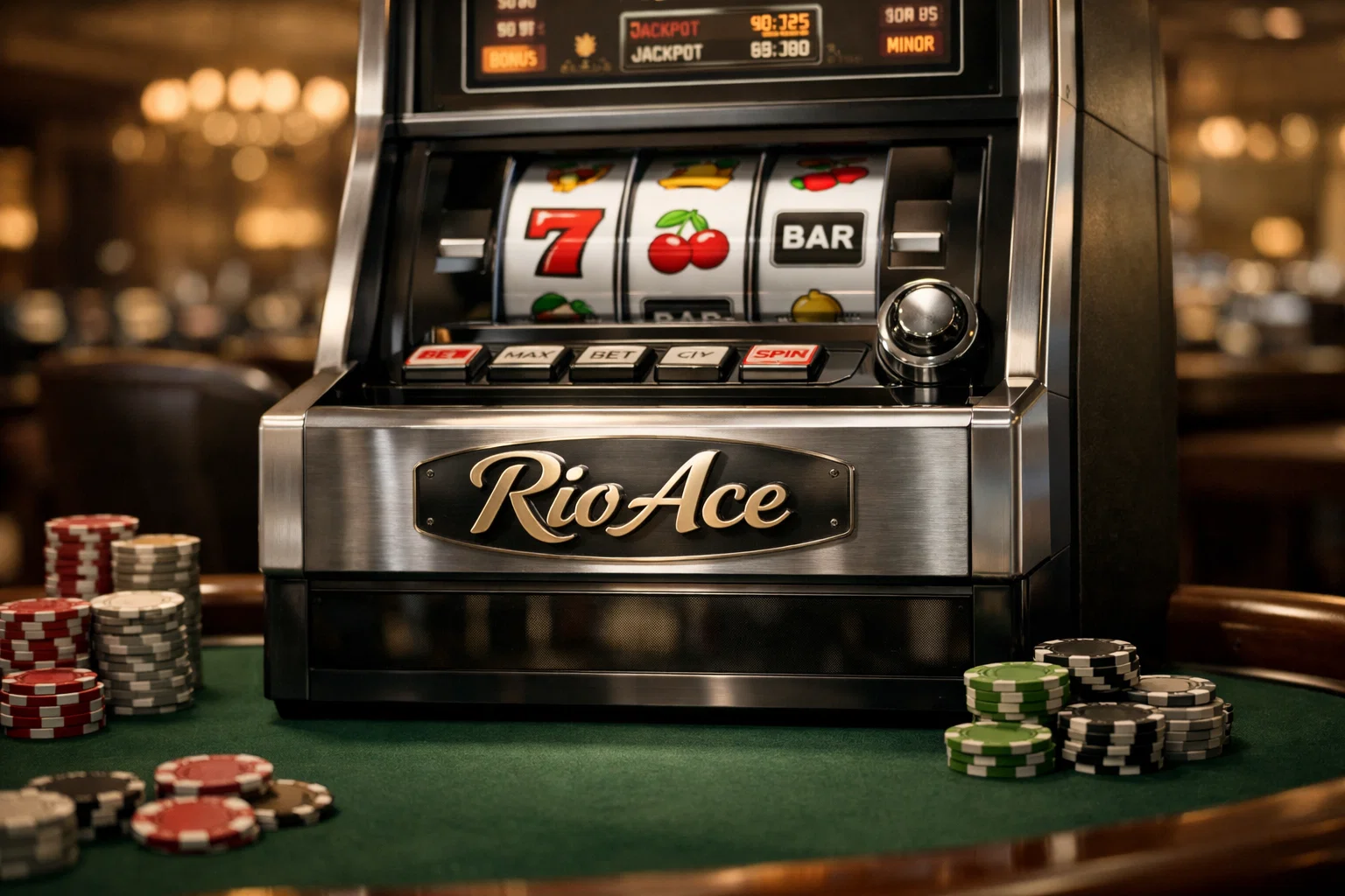 RioAce Casino Homepage Design